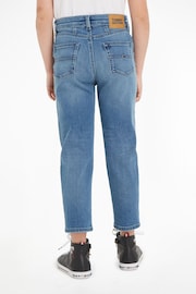 Tommy Hilfiger Blue High Rise Tapered Jeans - Image 2 of 6