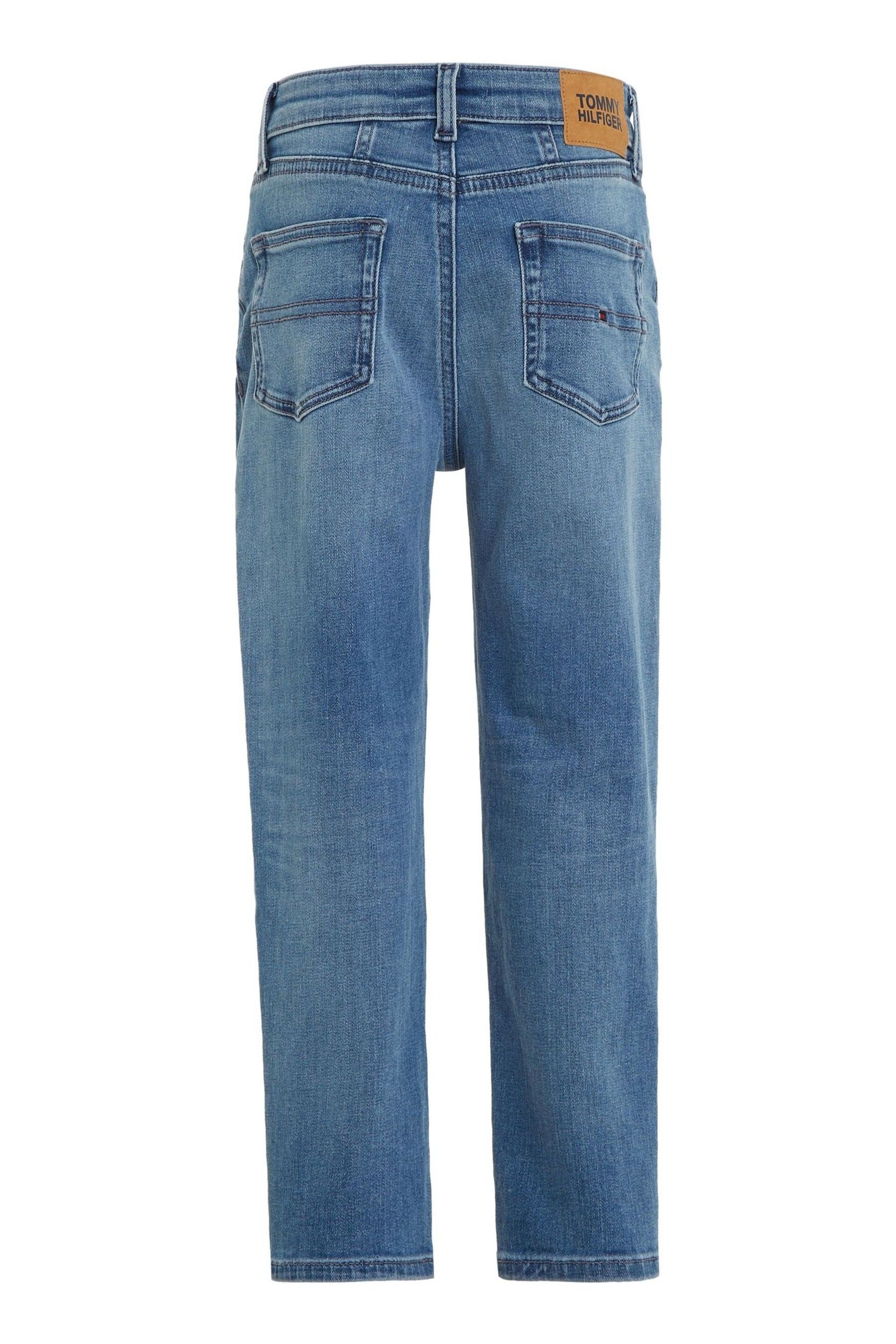 Tommy Hilfiger Blue High Rise Tapered Jeans - Image 5 of 6