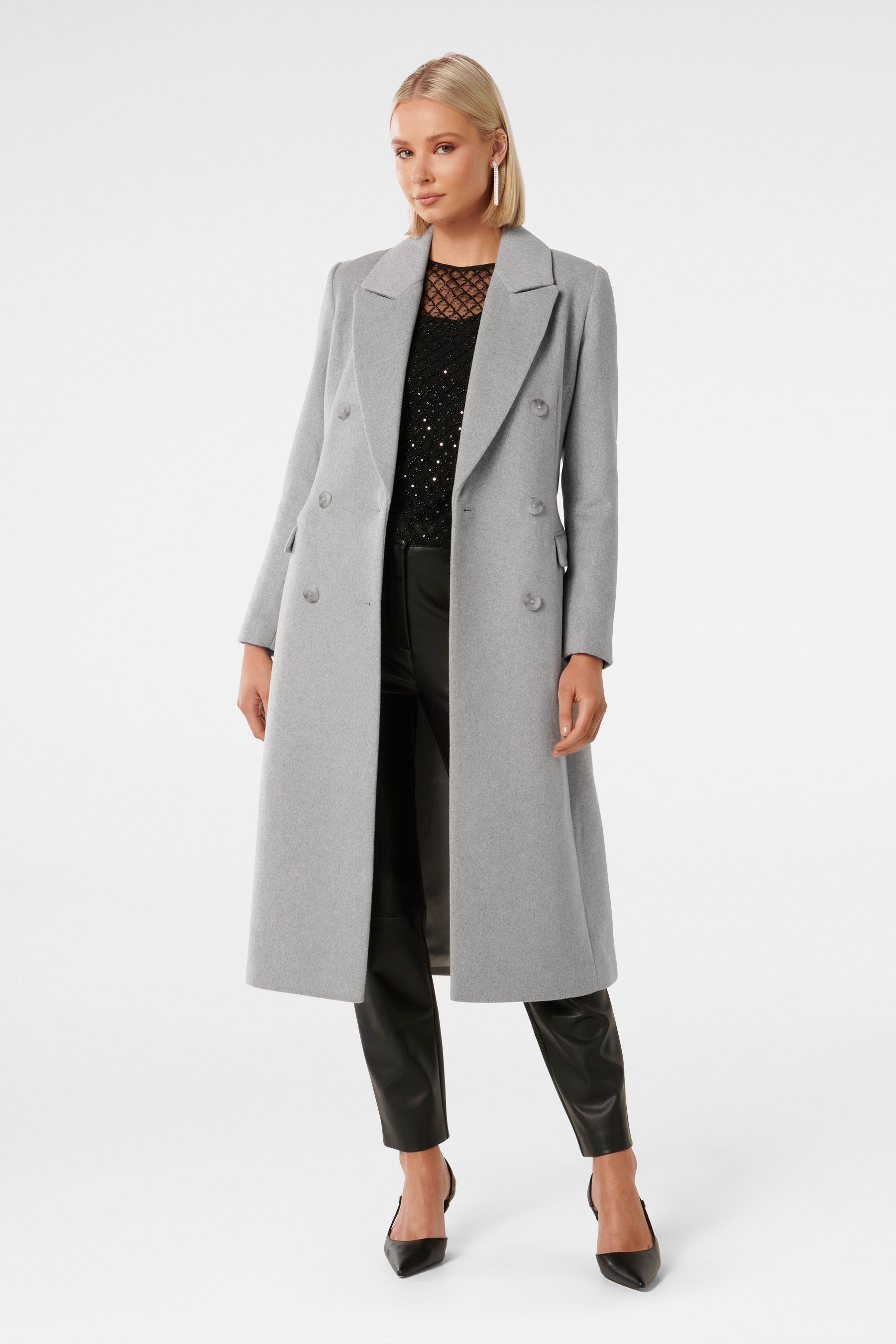 Forever new grey coat store