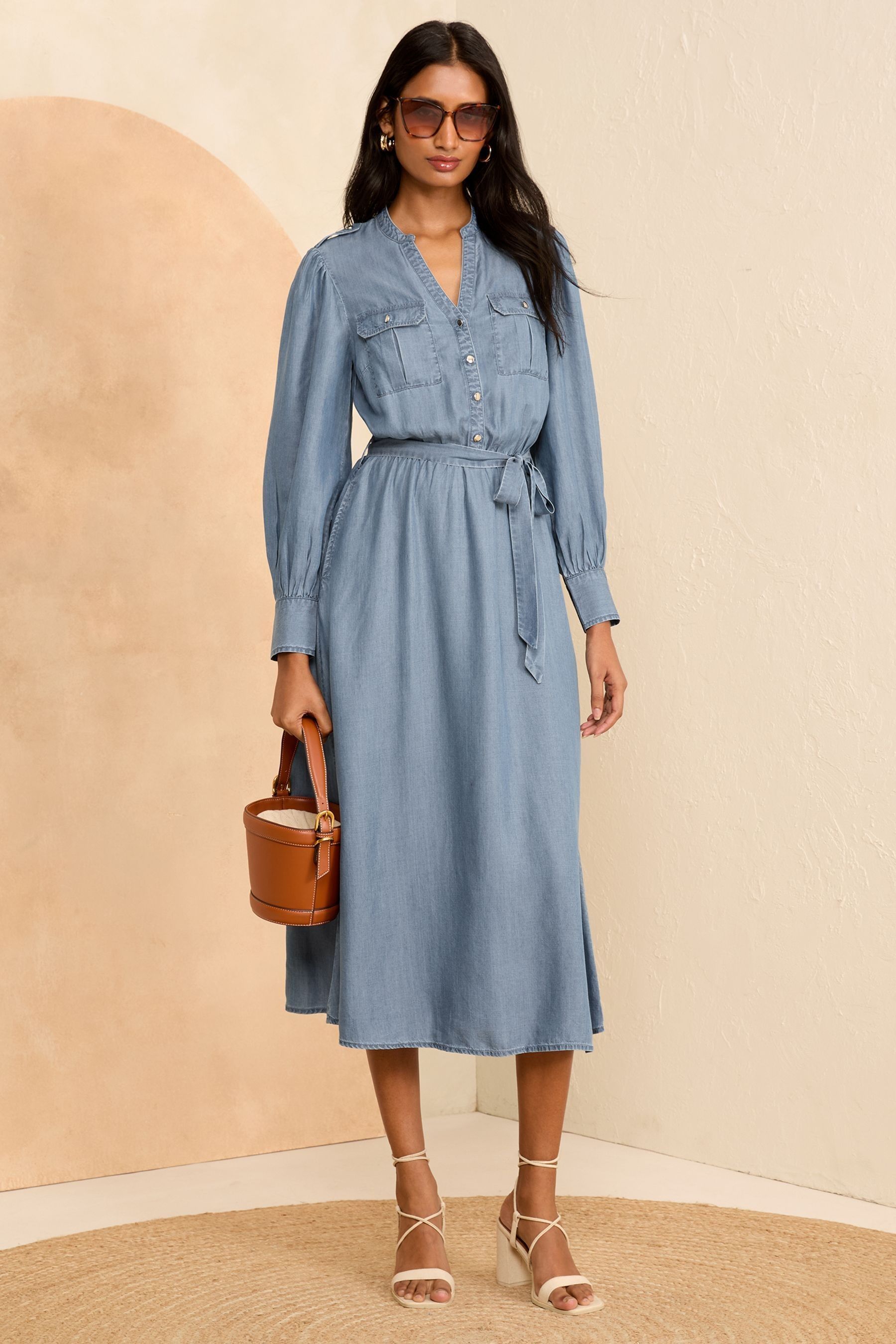 Next tencel dress cheap