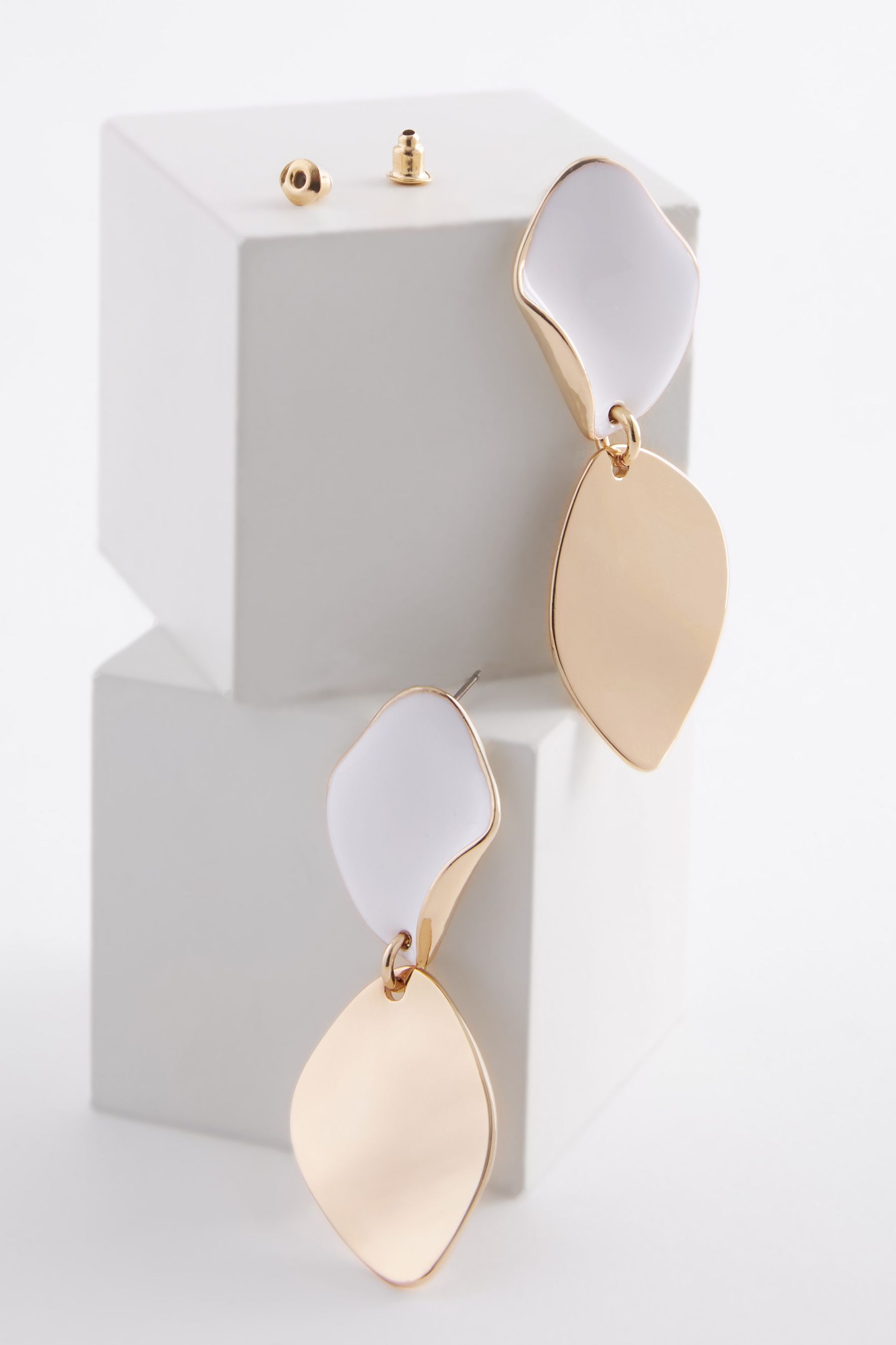 Recycled metal earrings deals