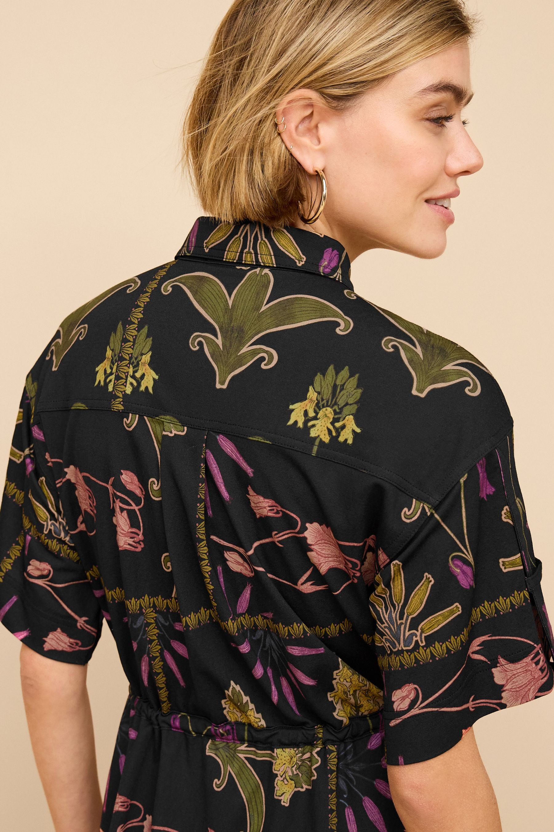 Next floral shirt dress hotsell