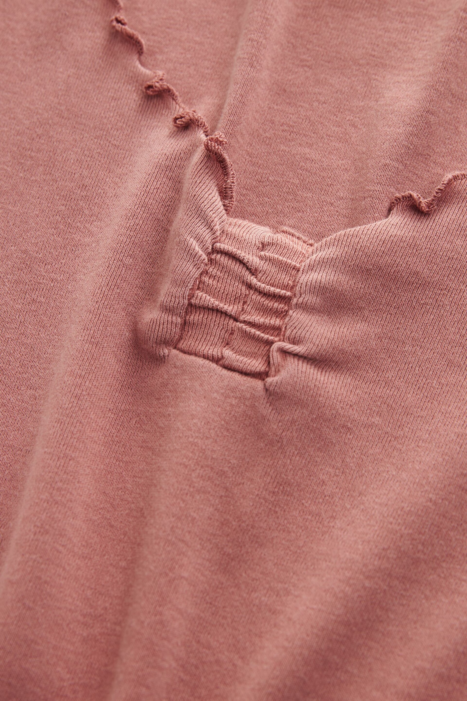 Pink Short Sleeve Lettuce Edge T-Shirt - Image 6 of 6