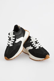 Black Lace-Up Chunky Trainers - Image 1 of 5