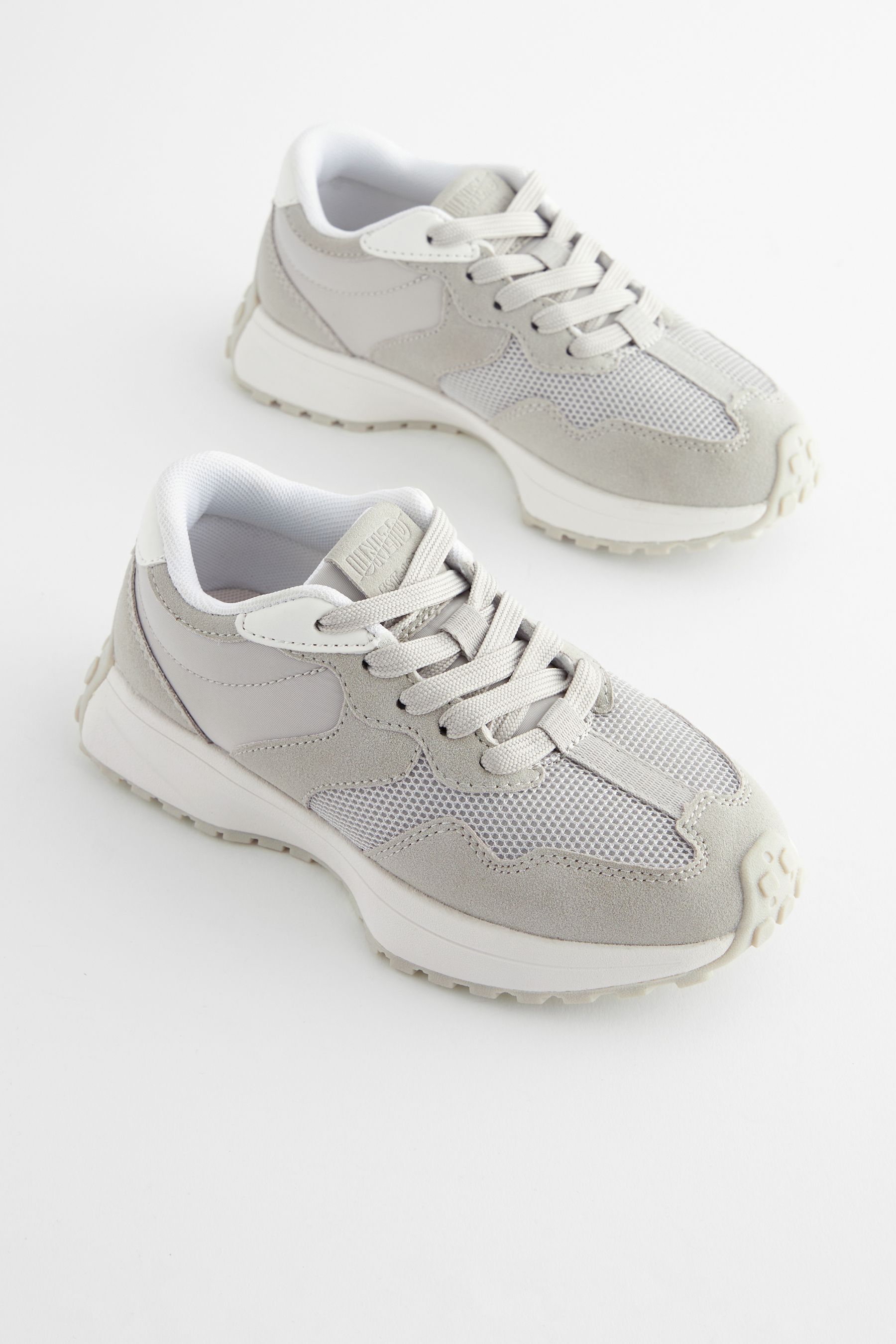 Buy Grey Lace Up Chunky Trainers from the Next UK online shop