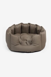 Lords and Labradors Mink Brown High Sided Dog Bed Rhino Leather - Image 6 of 6