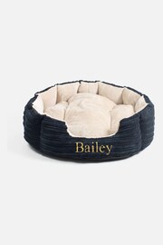 Lords and Labradors Blue Essentials Round Dog Bed - Image 3 of 3