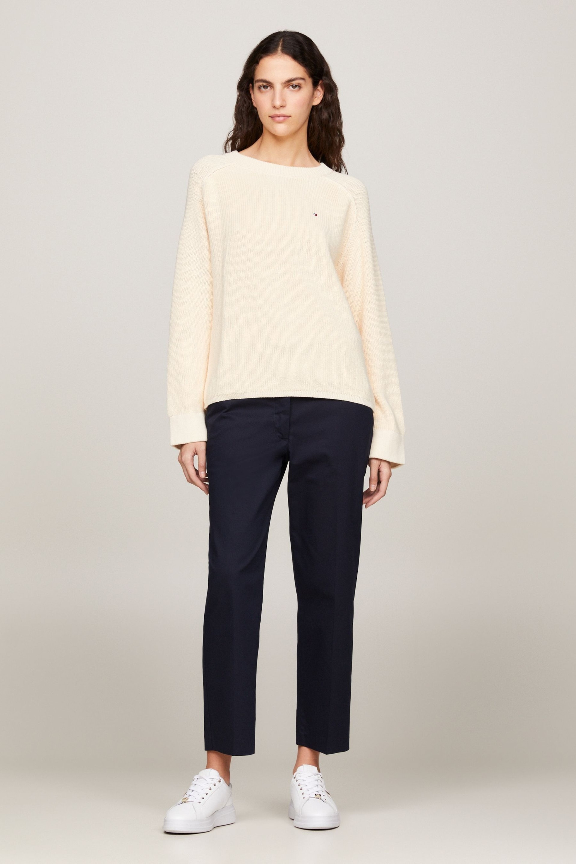 Tommy Hilfiger Cream Knit Sweater - Image 3 of 7