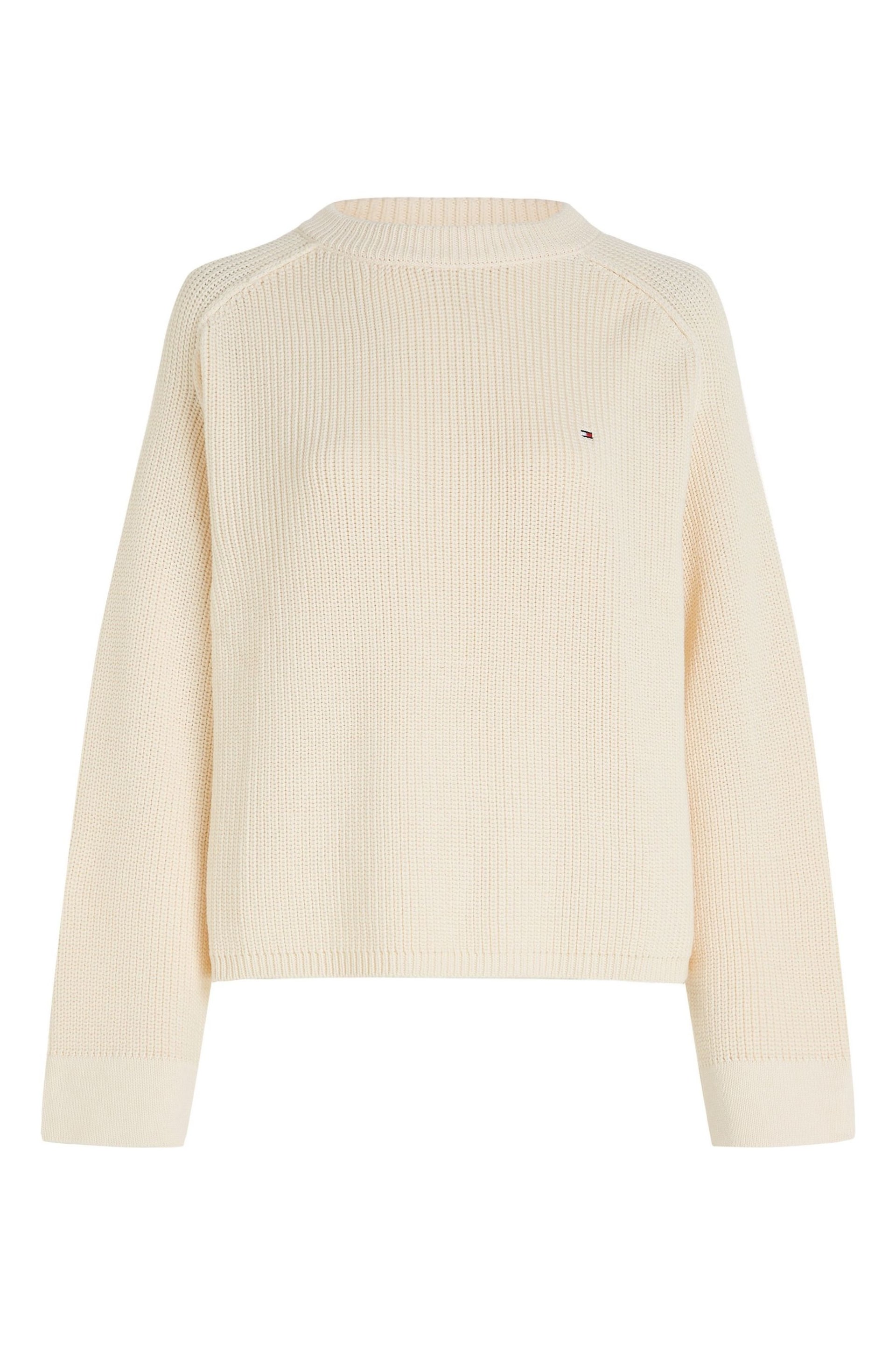 Tommy Hilfiger Cream Knit Sweater - Image 5 of 7
