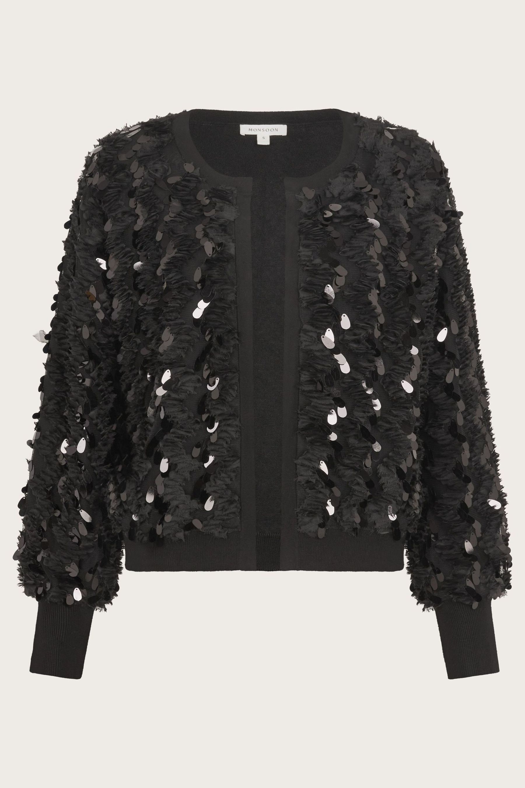 Monsoon black cardigan new arrivals