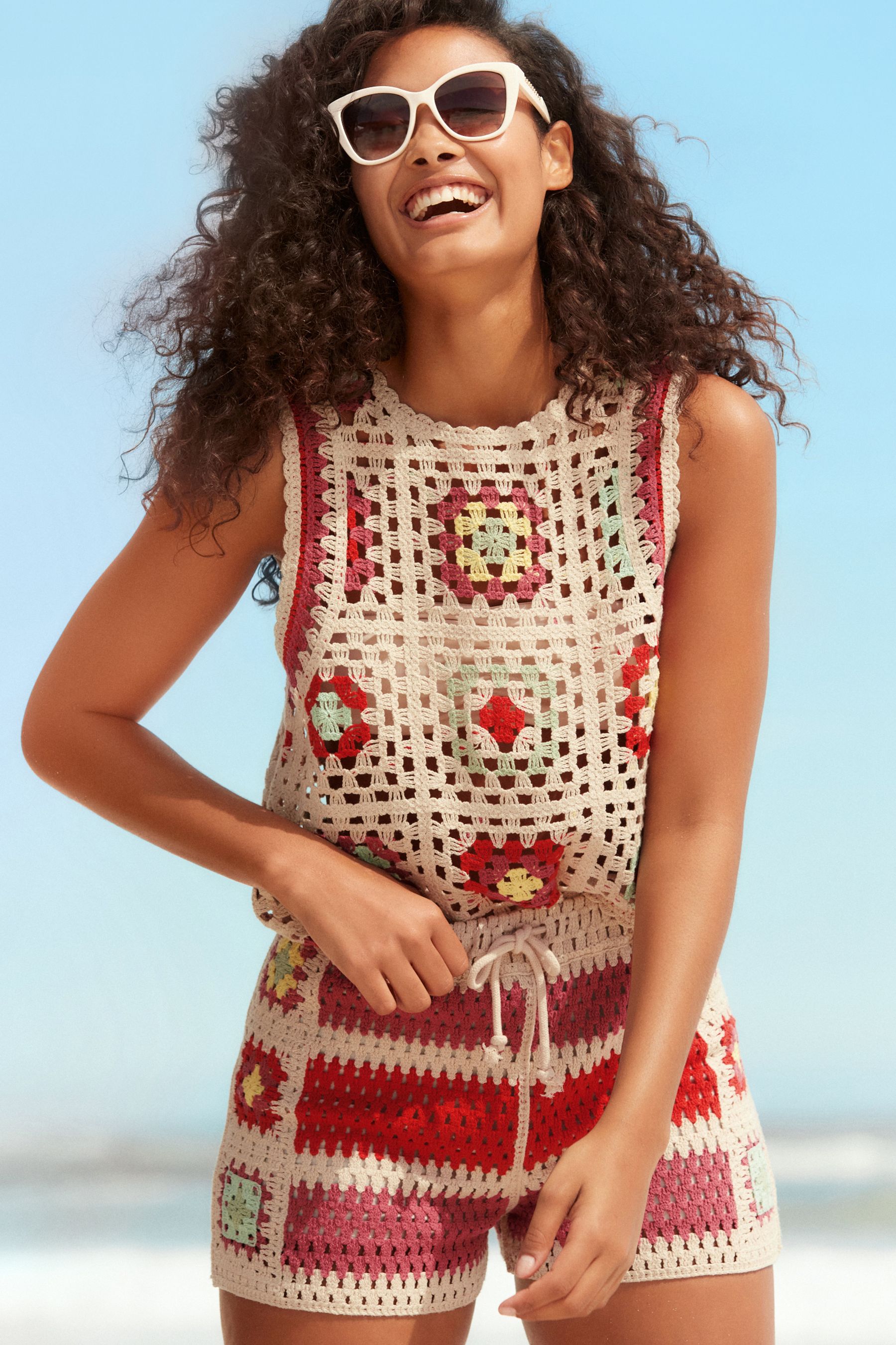Crochet shorts uk clearance