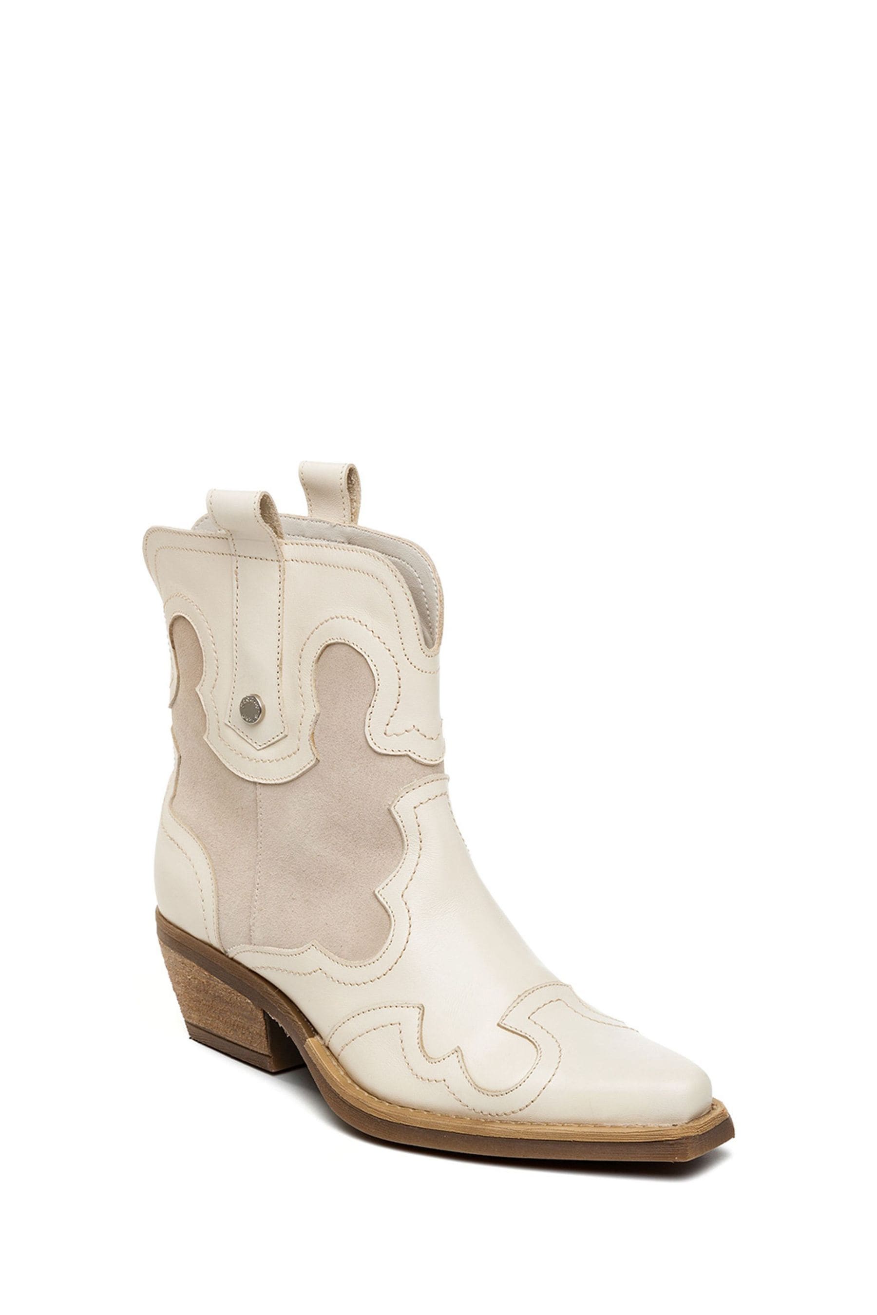Buy Steve Madden Ecru Waynoa Western Ankle Boots from the Next UK online shop