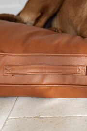 Lords and Labradors Tan Brown Handled Dog Cushion Rhino Leather - Image 3 of 5