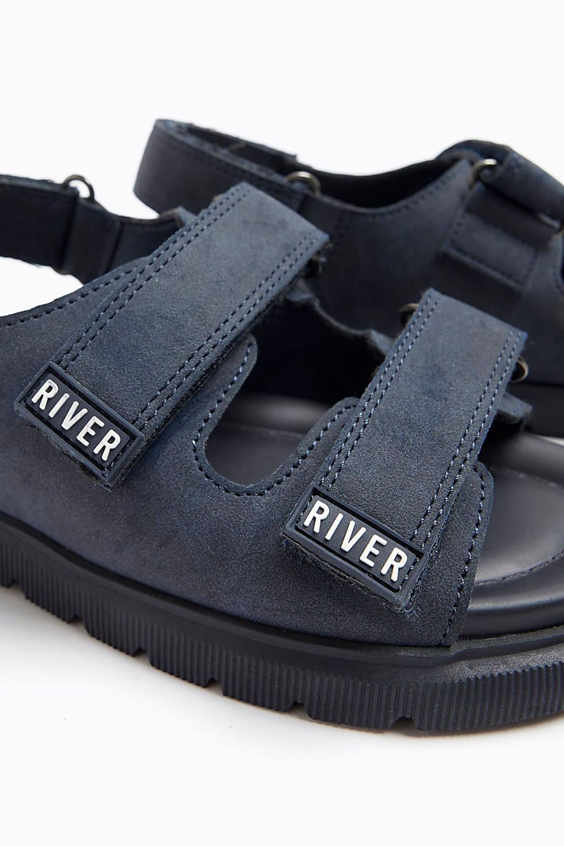River Island Blue Boys Double Strap Sandals - Image 5 of 5