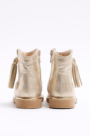 River Island Gold Girls Tassel Western Boots - Image 3 of 5