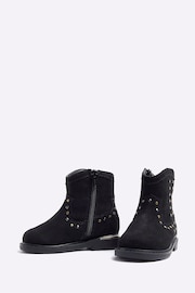 River Island Black Girls Black Studded Western Boots - Image 3 of 5