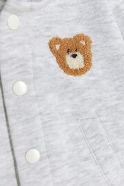 River Island Grey Baby Boys Teddy Bear Sweat Set - Image 4 of 5