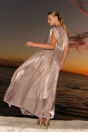 Gold Satin Maxi Skirt - Image 3 of 6