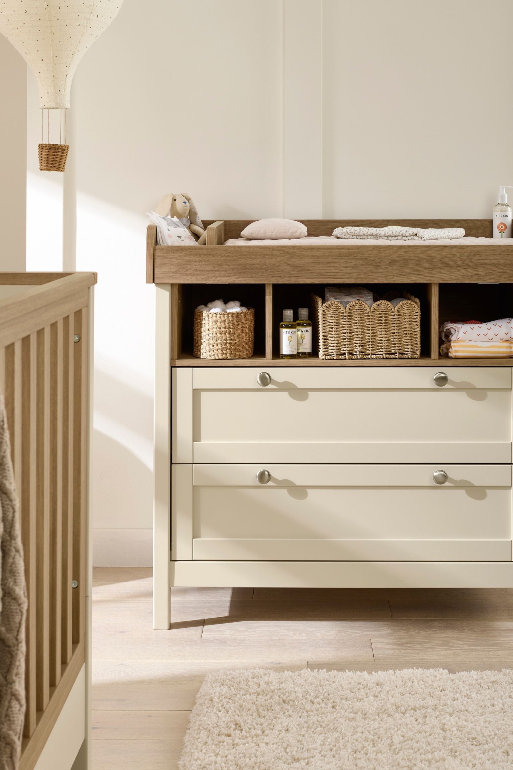 Cream changing table clearance