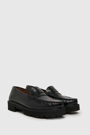 Schuh Lionel Chunky Leather Black Loafers - Image 2 of 4