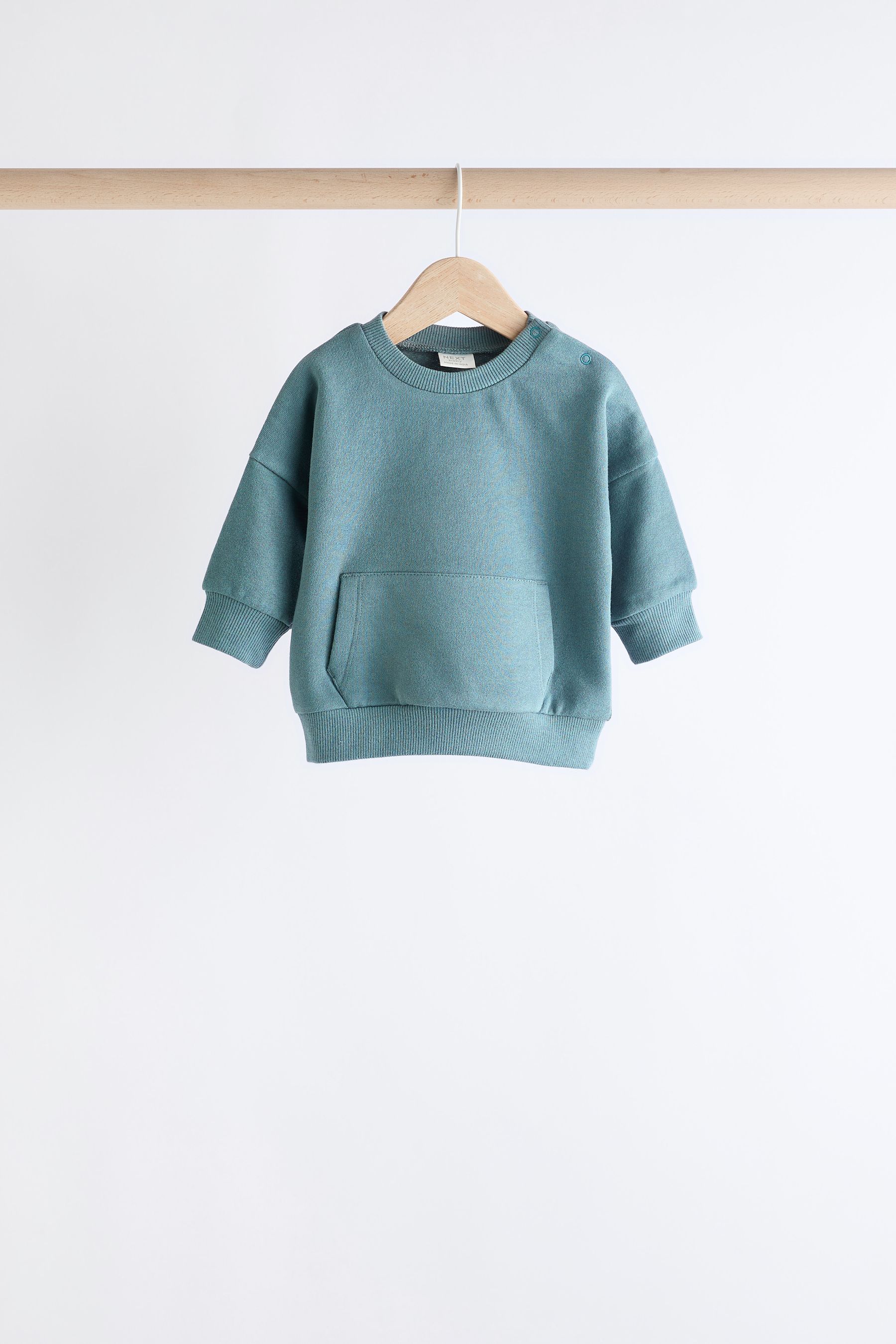 Grey Blue Baby Sweatshirt and Joggers Set 6 Pack