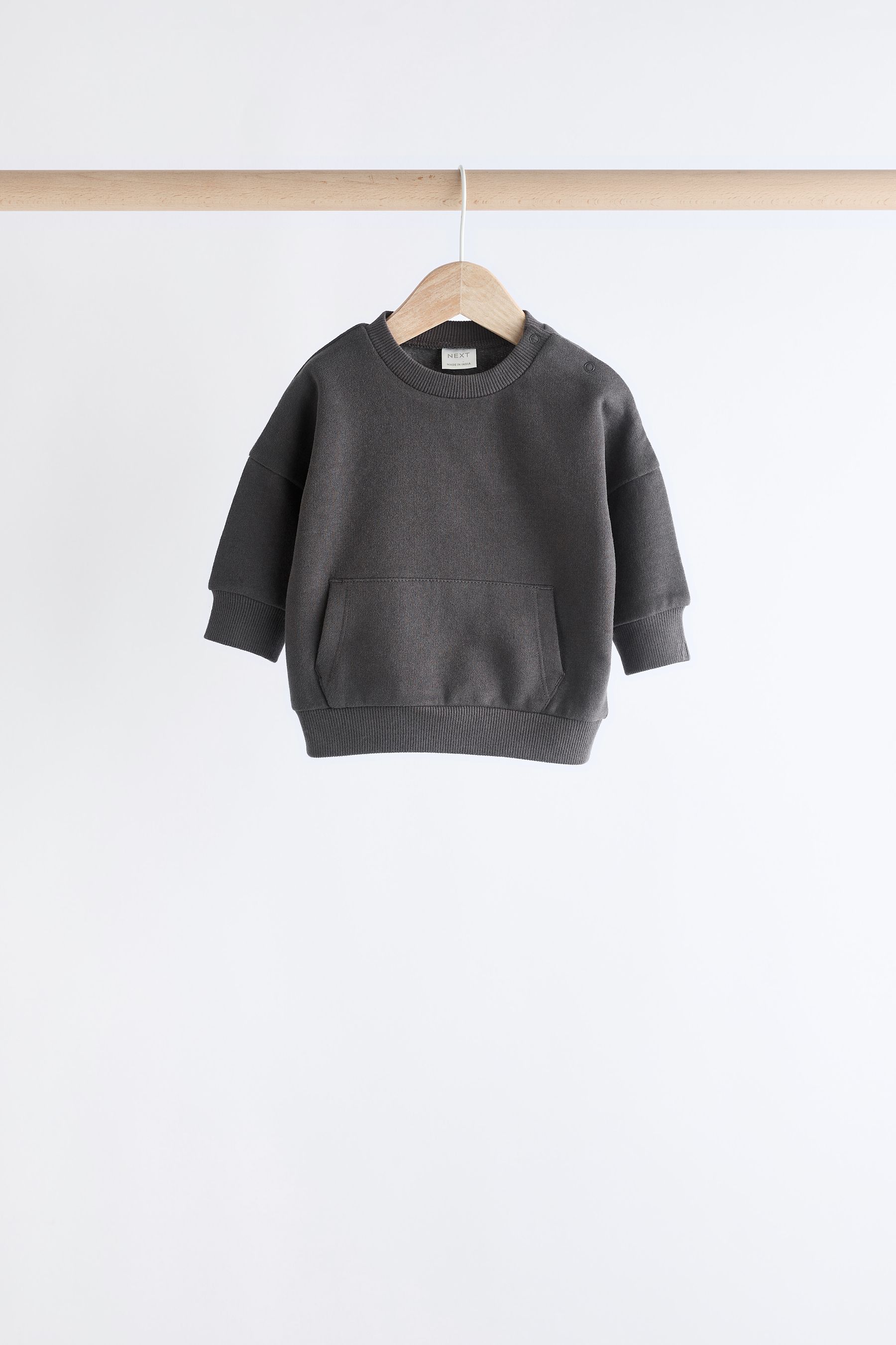 Grey Blue Baby Sweatshirt and Joggers Set 6 Pack