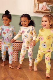 Green/Blue Pumpkin Printed Pyjamas 3 Pack (9mths-12yrs) - Image 1 of 10