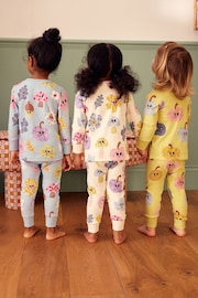 Green/Blue Pumpkin Printed Pyjamas 3 Pack (9mths-12yrs) - Image 2 of 10