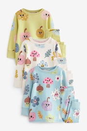 Green/Blue Pumpkin Printed Pyjamas 3 Pack (9mths-12yrs) - Image 5 of 10