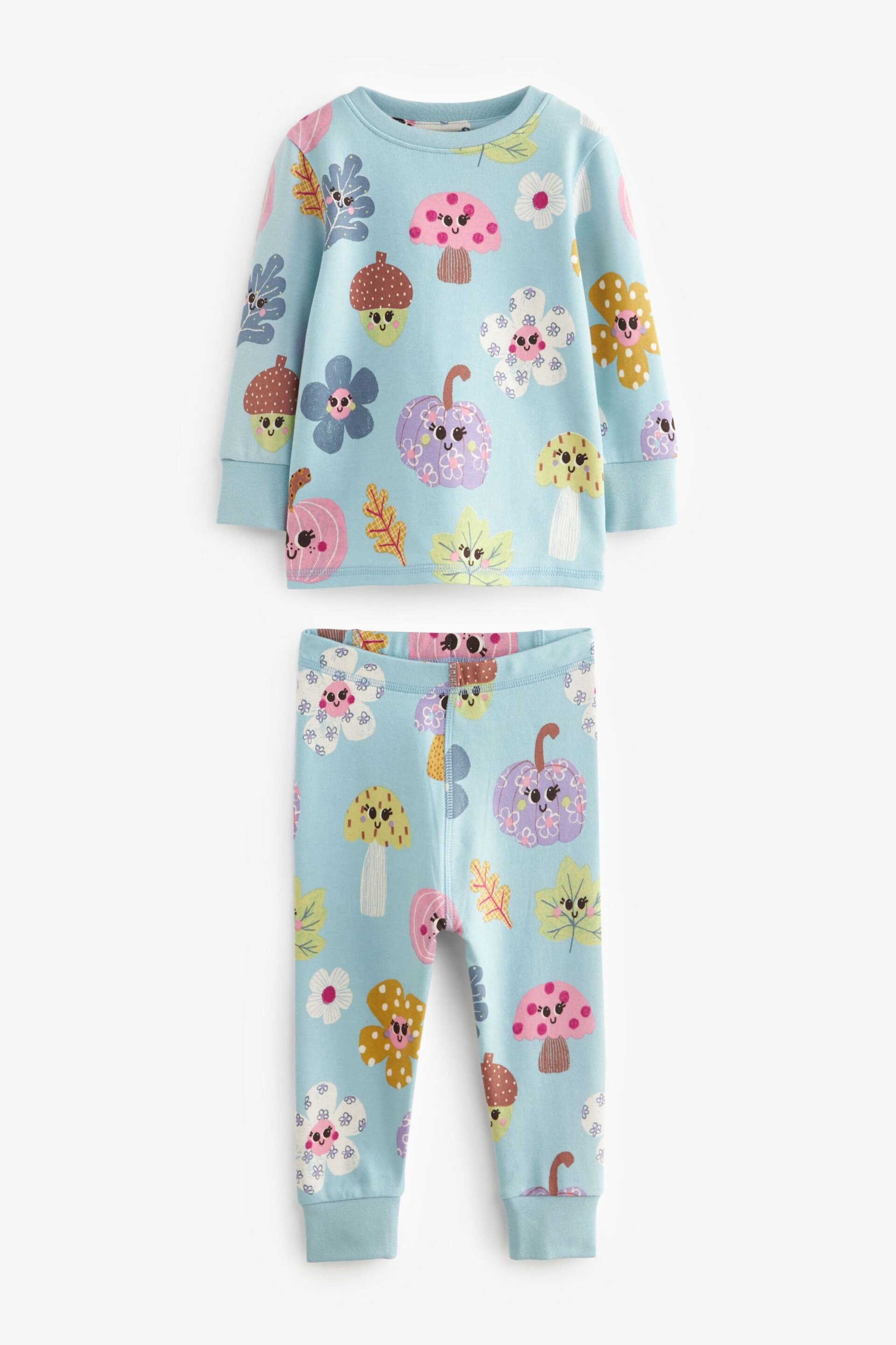 Green/Blue Pumpkin Printed Pyjamas 3 Pack (9mths-12yrs) - Image 6 of 10