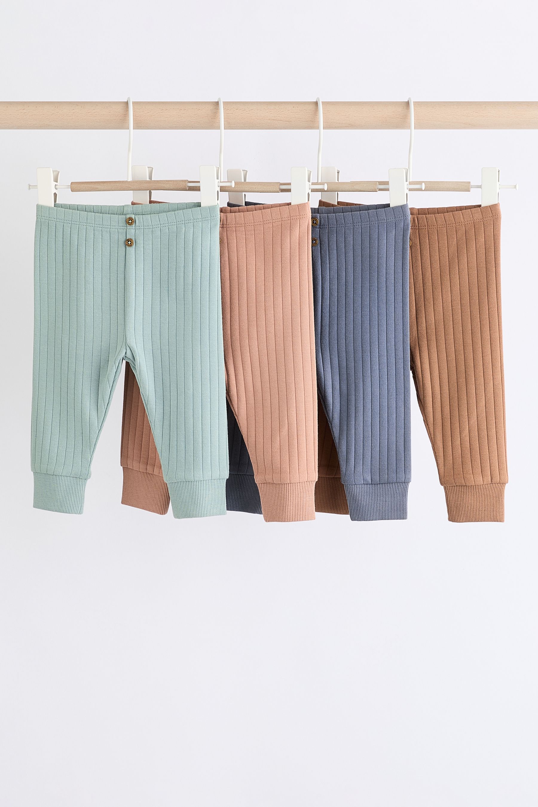 Buy Minerals Rib Baby Leggings 4 Pack from the Next UK online shop