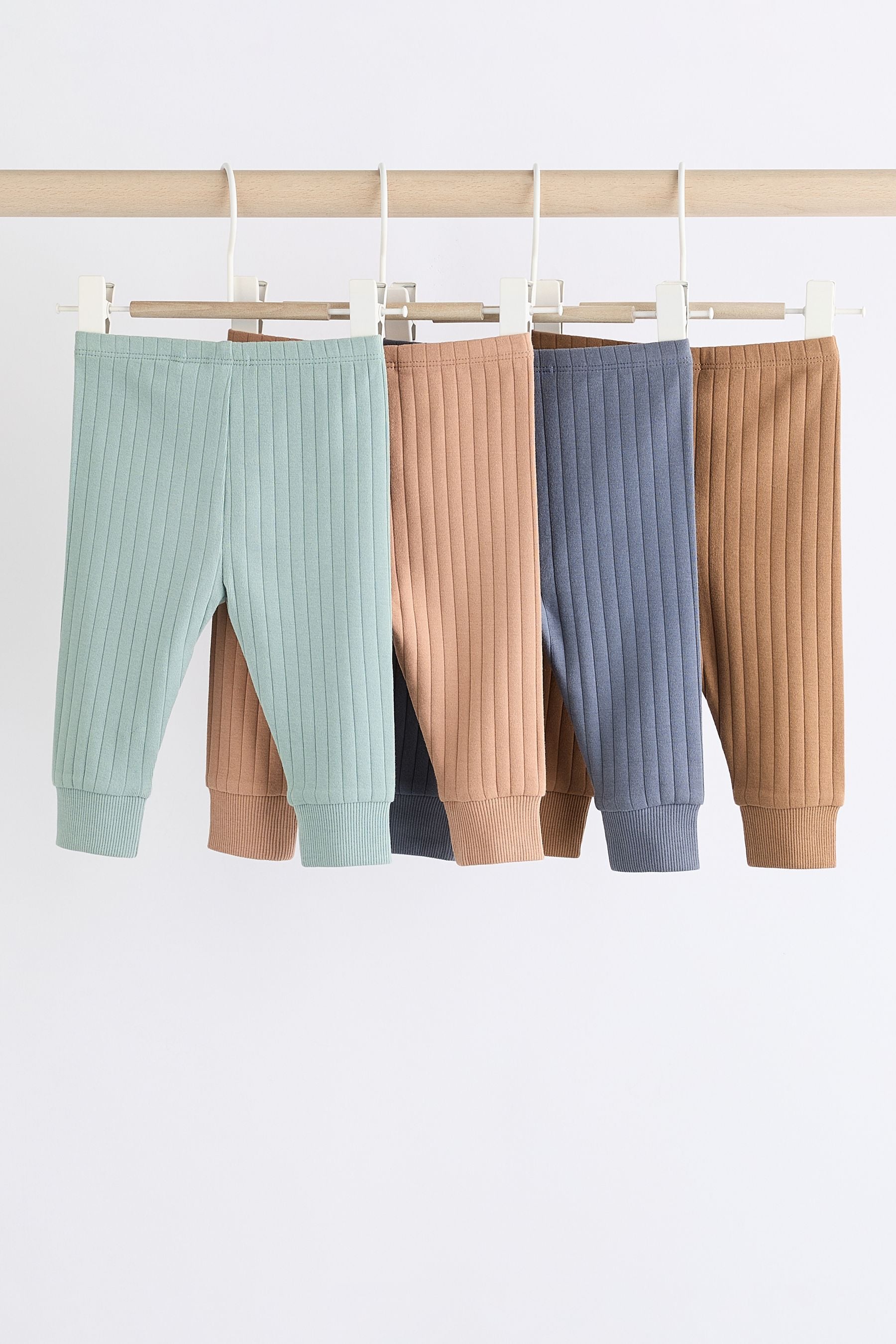 Buy Minerals Rib Baby Leggings 4 Pack from the Next UK online shop