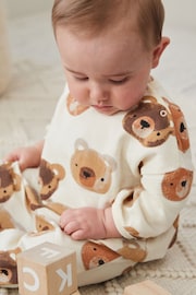 Neutral Bear Baby 100% Cotton Sweatshirt and Joggers Set - Image 2 of 13