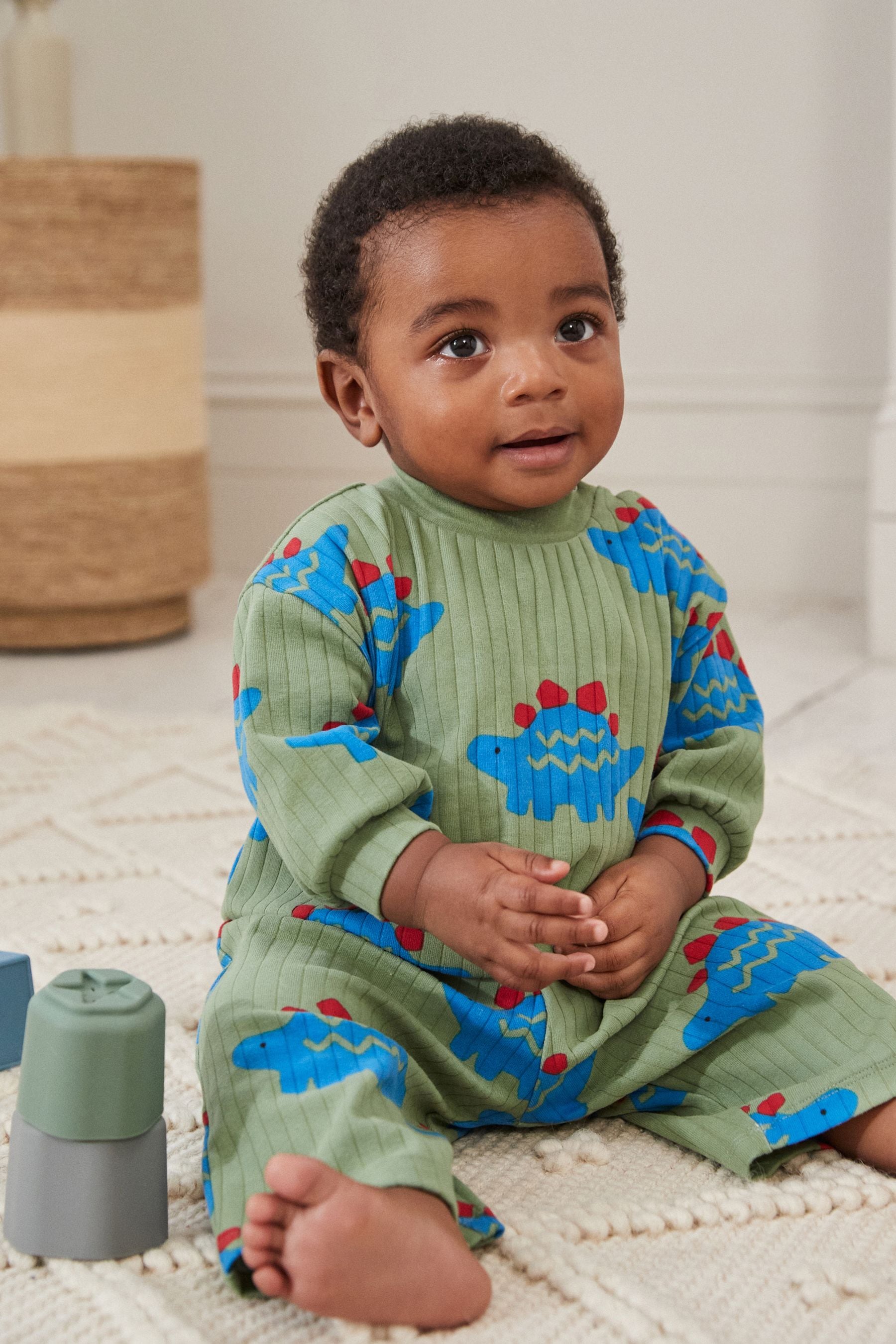 Buy Bright Dino Top And Leggings Baby Set from the Next UK online shop