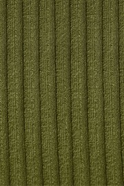 Ro&Zo Green Ribbed Button Detail Split Front Dress - Image 5 of 5