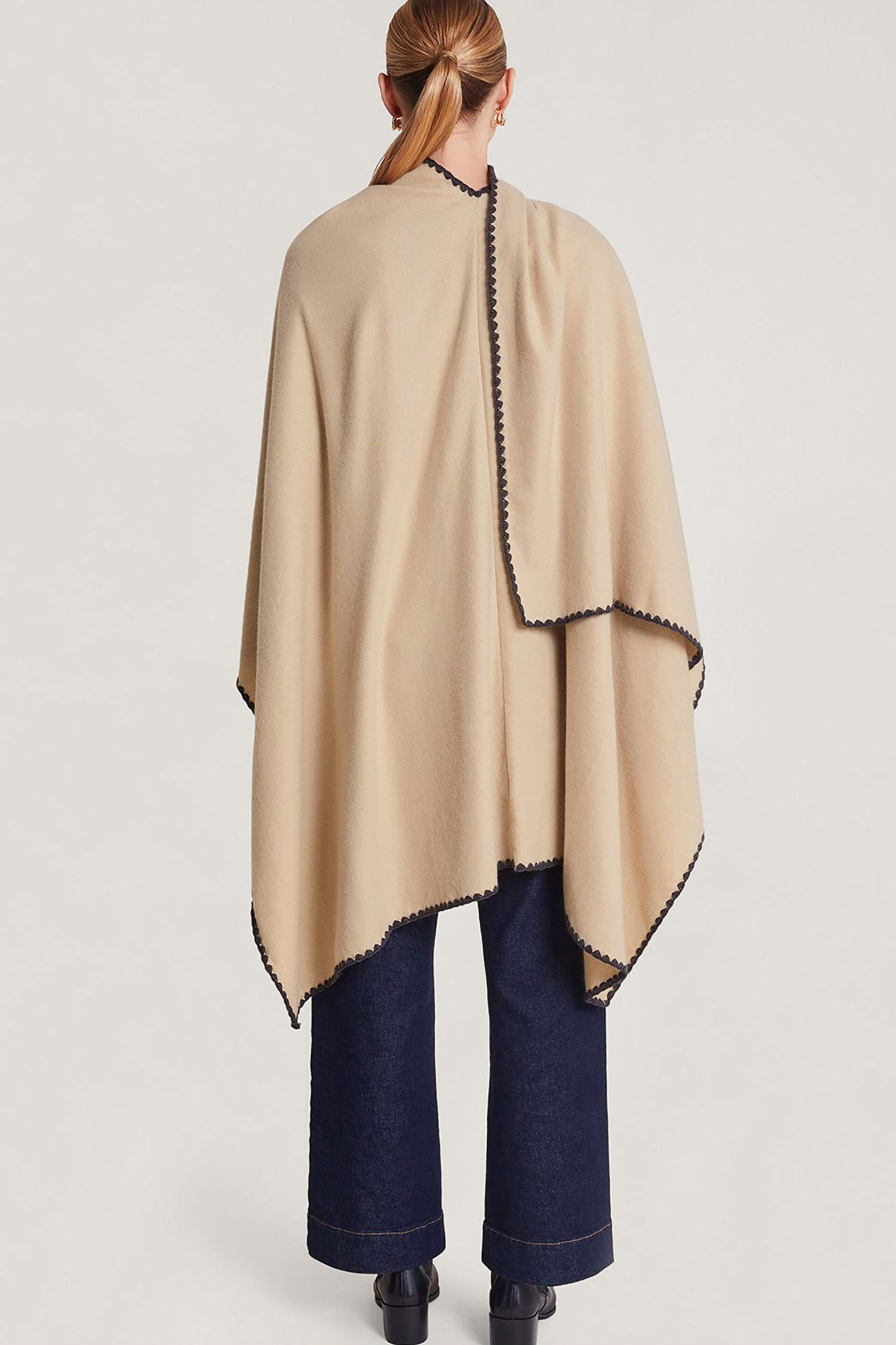 Monsoon Brown Lightweight Poncho - Image 2 of 5