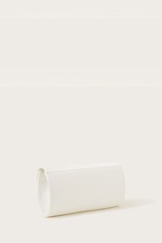 Monsoon White Pleated Clutch Bag - Image 2 of 3