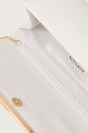 Monsoon White Pleated Clutch Bag - Image 3 of 3