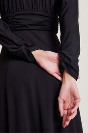 Monsoon Black Ruched Ray Dress - Image 3 of 4