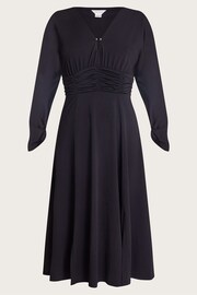 Monsoon Black Ruched Ray Dress - Image 4 of 4