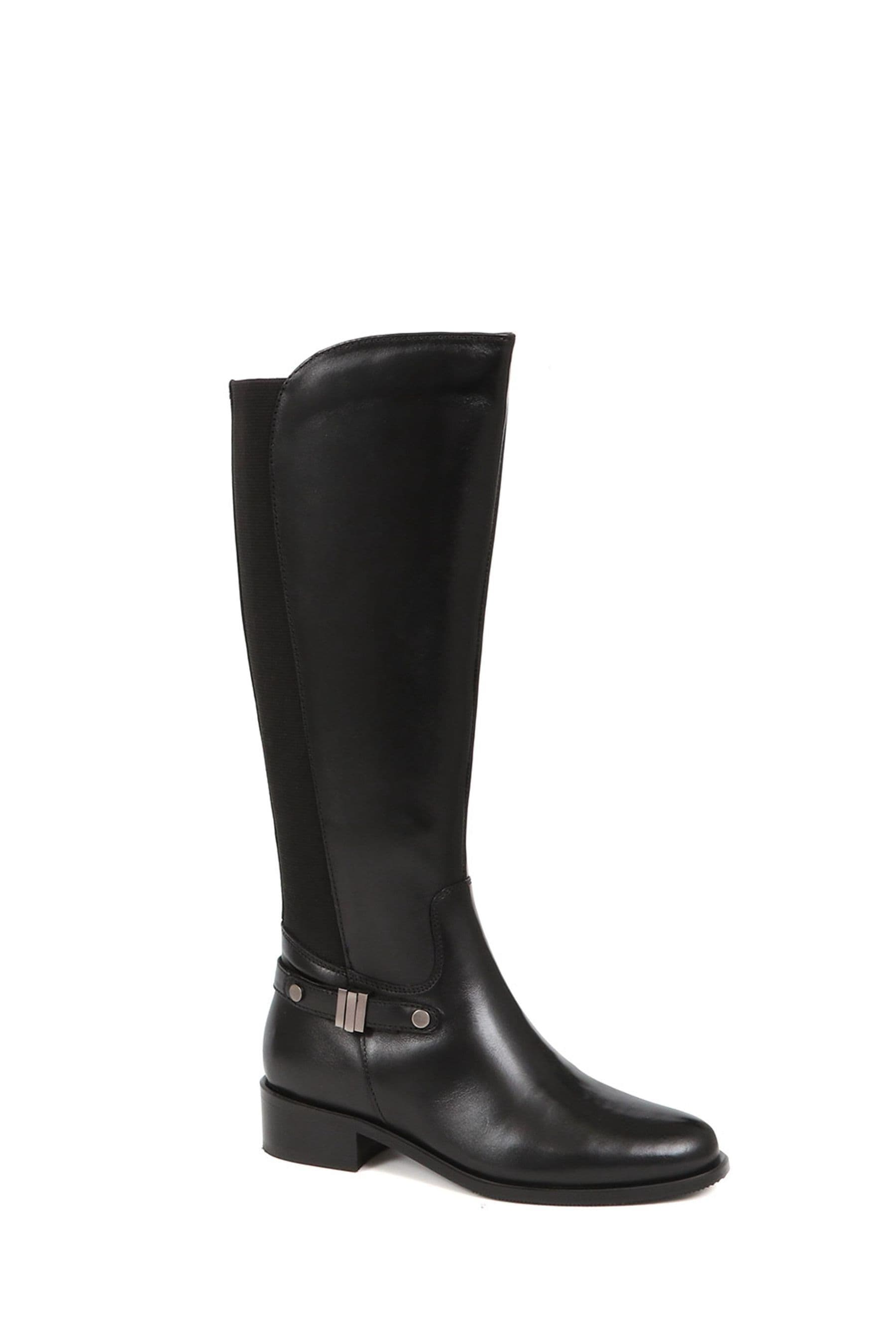 Buy Jones Bootmaker Serina Leather Calf Black Boots from the Next UK online shop