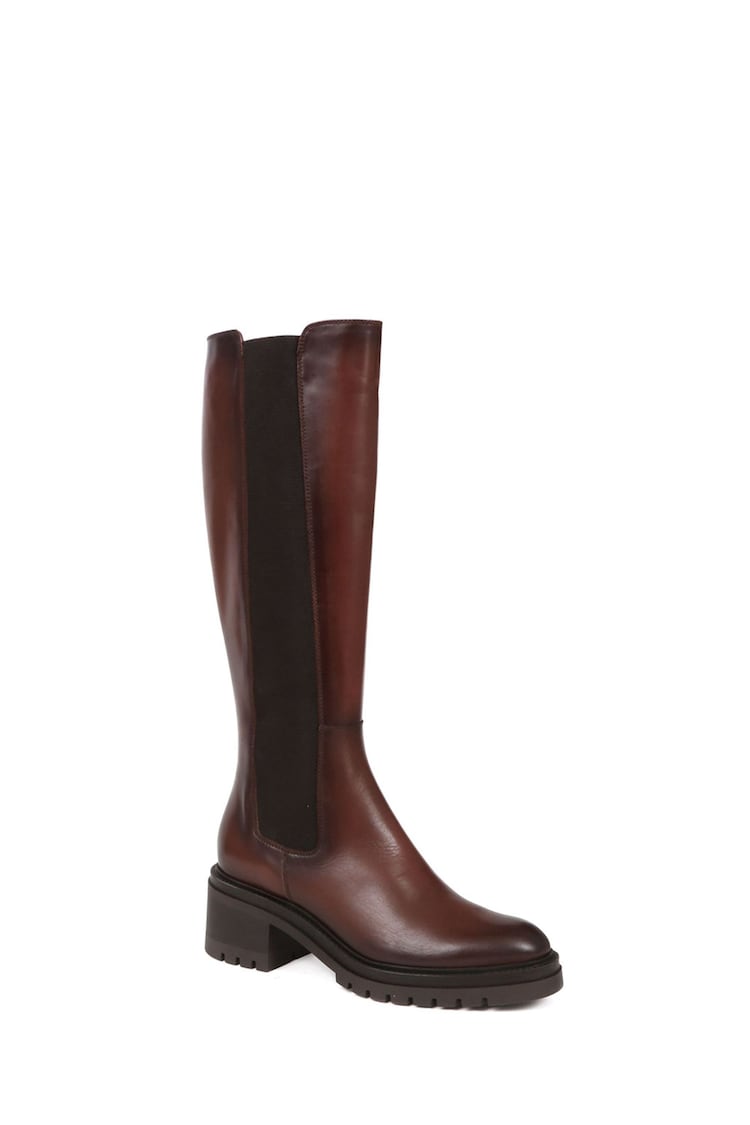 Jones Bootmaker Leather Knee Length Boots - Image 2 of 4