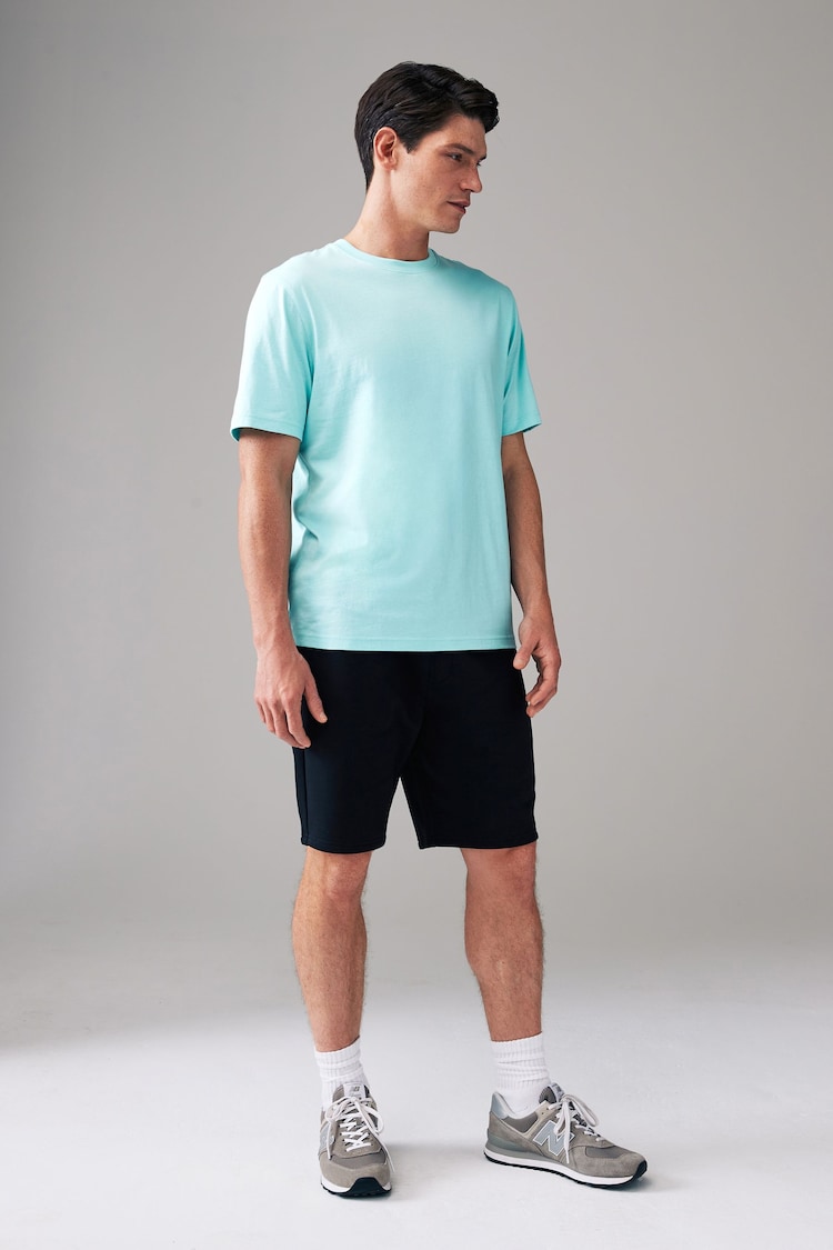 Mint Green Regular Fit Essential Crew Neck T-Shirt - Image 2 of 4