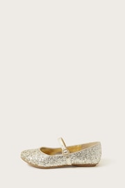 Monsoon Gold Stardust Ballerina Shoes - Image 2 of 4