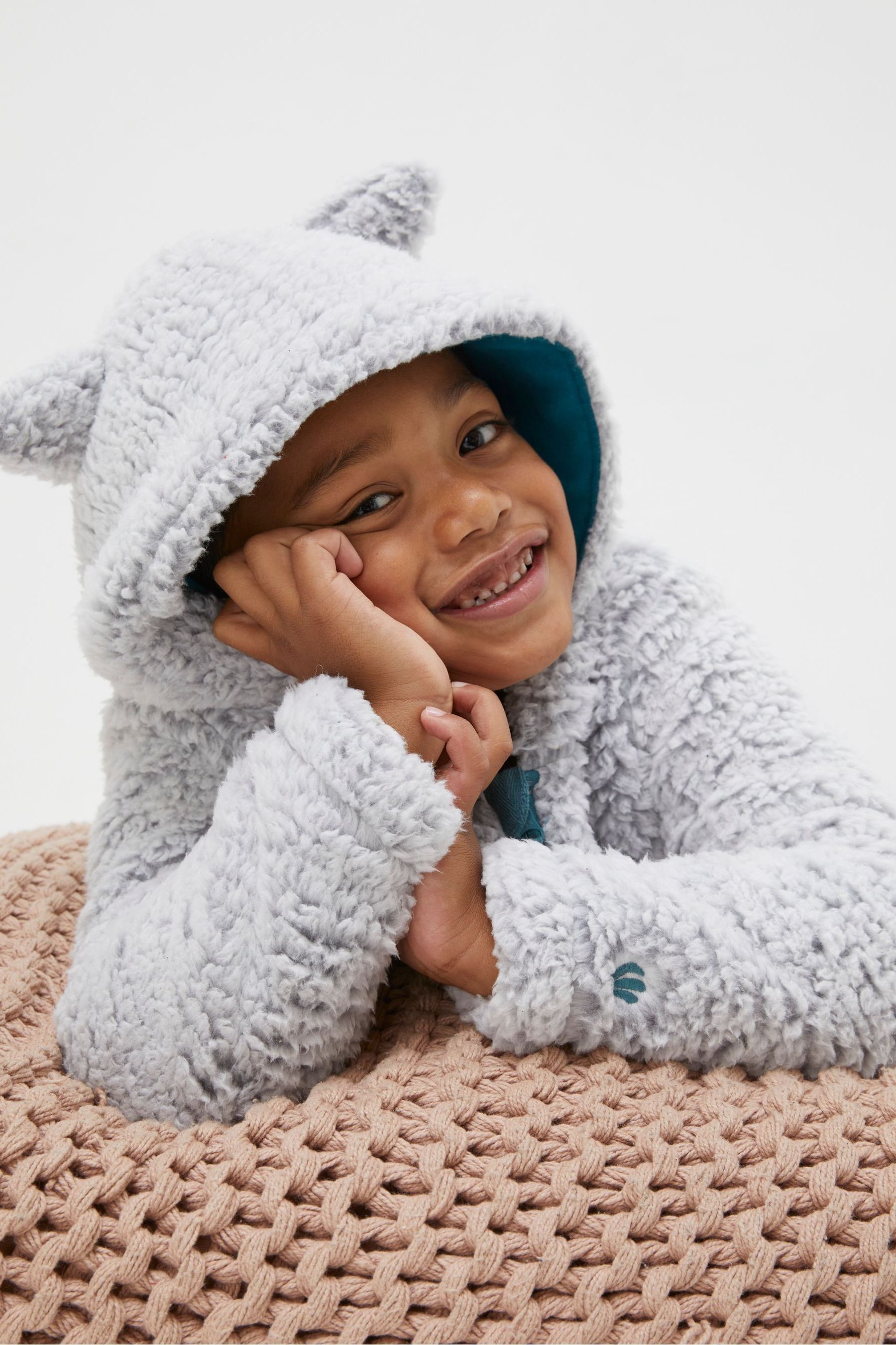 Buy FatFace Grey Wolf Fleece Zip Through Hoodie from Next Ireland