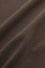 Brown Dark Chocolate Slim Fit Essential Crew Neck T-Shirt - Image 7 of 7