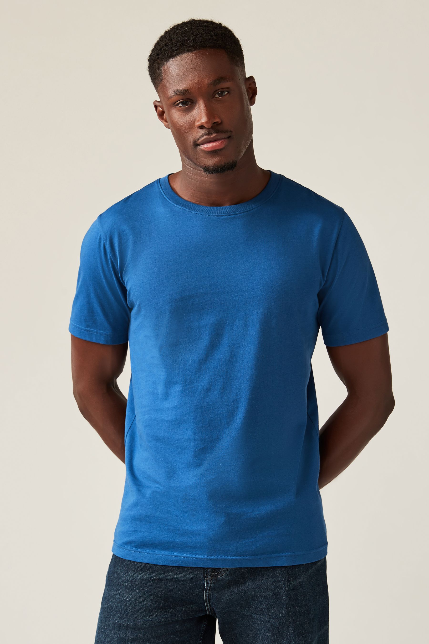 Blue denim t shirt deals