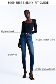 River Island Black High Rise Bum Sculpt Skinny Jeans - Image 5 of 5