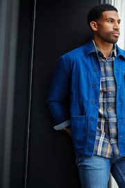 FatFace Blue Worker Jacket - Image 5 of 6