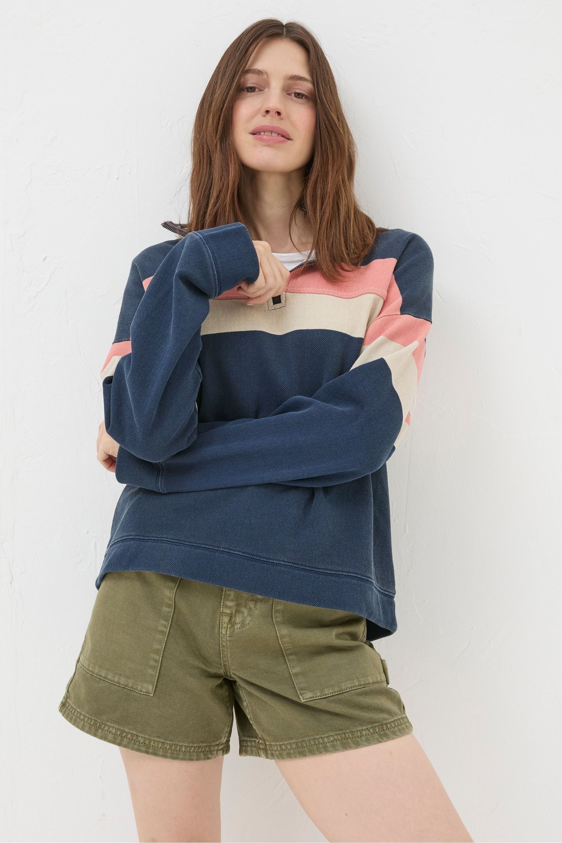Buy FatFace Relaxed Airlie Colour Block Sweatshirt from Next Luxembourg